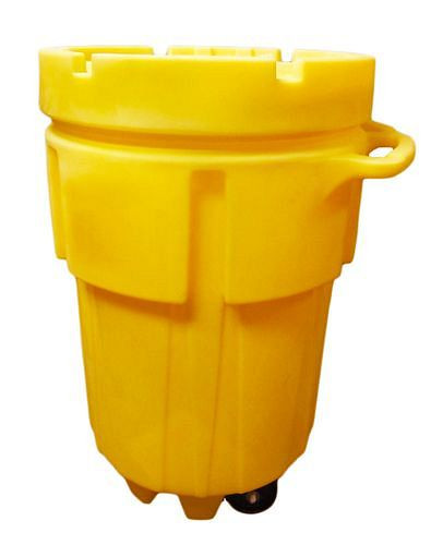 DENIOS Sicherheitsfass aus PE, mit Rollen, UN-Zulassung und Schraubdeckel, 360 Liter, 265550