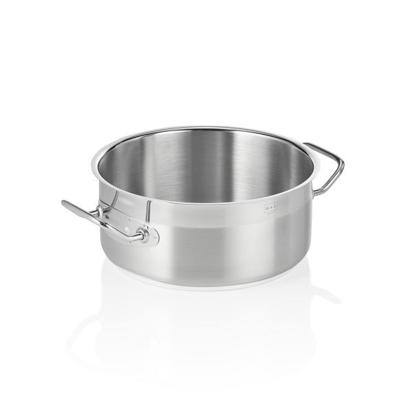 WAS Bratentopf Cookware 21, 21,5 cm Durchmesser, flache Ausführung, 2109240