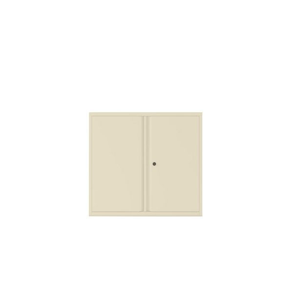 Bisley Essentials Flügeltürenschrank, Höhe 1000-1024 mm, 669 hellelfenbein, YECB09101S669