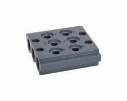 Metal Work Mehrfach-Grundplatte, Ventilpositionen 2, 106622, 4047322098298