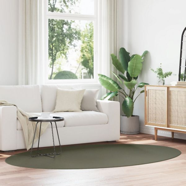 vidaXL Teppiche Waldgrün Polypropylen 160 x 230 cm Bereichsteppich, 4103646