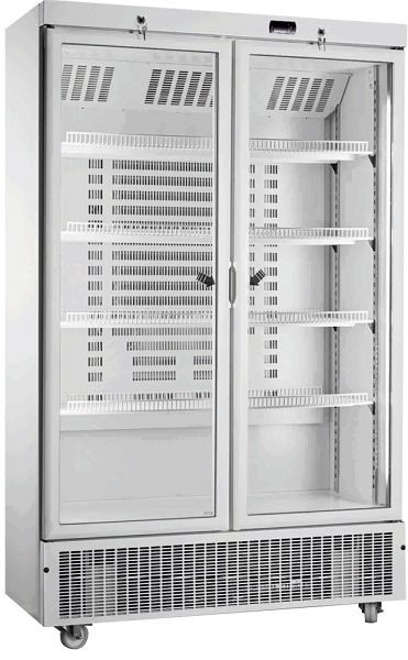 KBS Glastürkühlschrank KU 850 G mit Drehtüren, 464080, 4059395038965