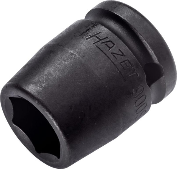 Hazet Schlag-, Maschinenschrauber Steckschlüsseleinsatz, Sechskant, Vierkant hohl 12,5 mm, Außen-Sechskant-Tractionsprofil, 17 mm, 900S-17