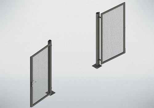 TTS Trennwandsystem 9200, Doppelflügeltor, B 2500, H 2200 mm, staubgrau, 285317