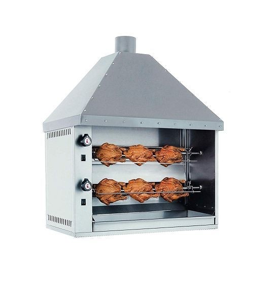 Ubert Kaminhauben-Rotisserie, 2-Spieß, Gas, NWB: 10kW, 230V, ÖGG2G