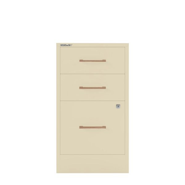 Bisley Home Filer, 2 Universal-, 1 HR-Schublade, Eichengriff, 669 hellelfenbein, PFA3OH669