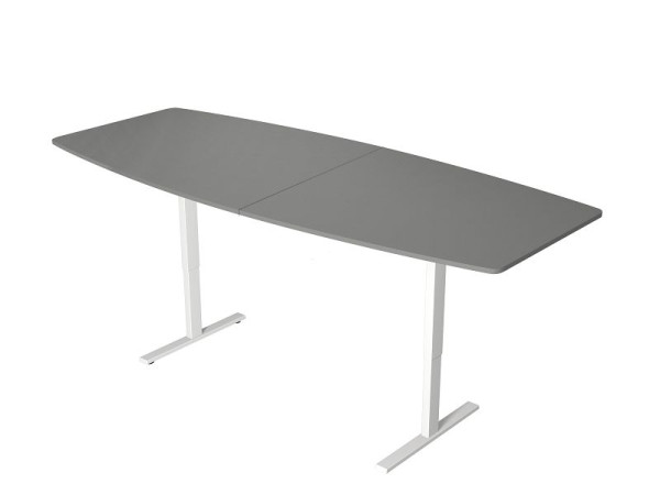 Kerkmann Konferenztisch, Move 3, B 2500 x T 1050 mm, elektrisch höhenverstellbar von 720-1200 mm, Grafit, (Montage), 10306112-1