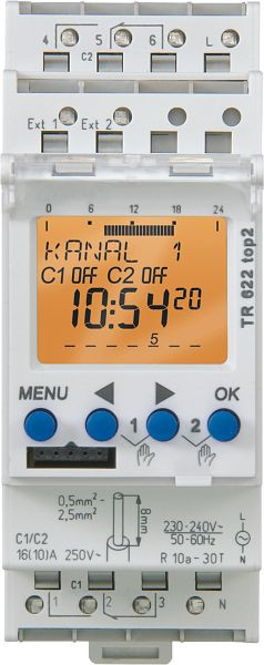 KWC Kontaktgeber-Zeitschaltuhr, elektronisch, 230 VAC, 2000100820