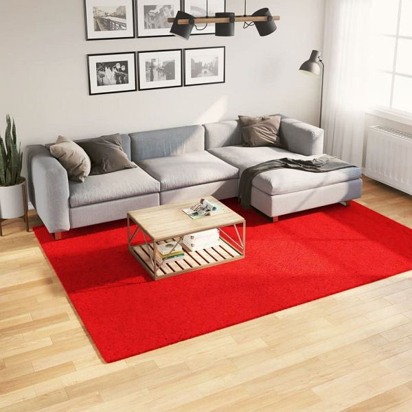 vidaXL Teppich HUARTE Kurzflor Weich und Waschbar Rot 200x280 cm, 375176