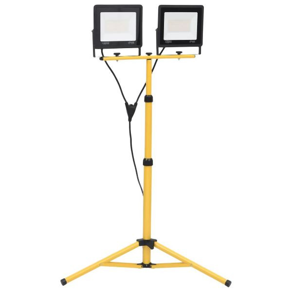 vidaXL LED-Fluter mit Stativ 2x100 W Warmweiß, 149657, 8720286342862