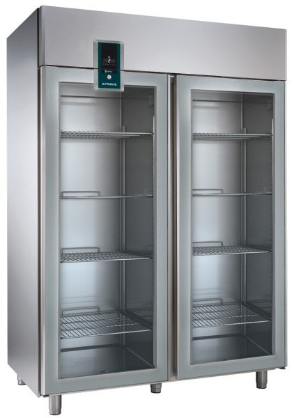 ALPENINOX Umluft-Gewerbekühlschrank KU 1402-G-Z Premium, für GN 2/1, zentralgekühlt, Umluftkühlung, 402728844