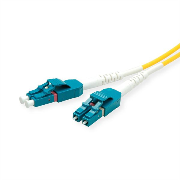 ROLINE LWL-Kabel Duplex, Single Mode 9/125µm OS2, LC/LC, gelb, 1 m, 21.15.8781