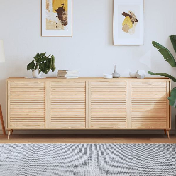 vidaXL Schranktüren Lamellen-Design 4 Stück 69x59,4 cm Massivholz, 151132