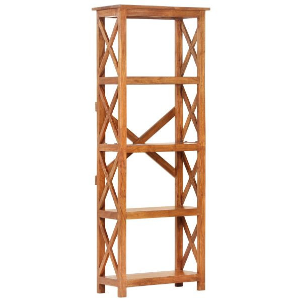 vidaXL Bücherregal 60x30x160 cm Massivholz mit Honigfarbenem Finish, 289625
