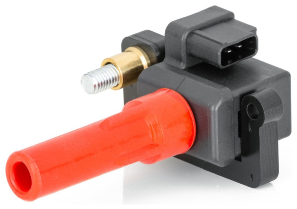 HELLA Zündspule, 3-polig, inkl. Zündkerzenstecker, geschraubt, 5DA 230 035-461