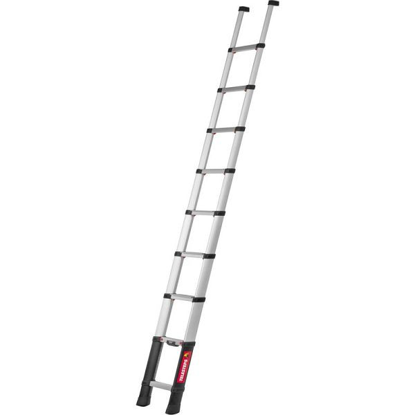 ZARGES Teleskop-Anlegeleiter 9 Stufen, Stufentiefe: 80 mm, 40385