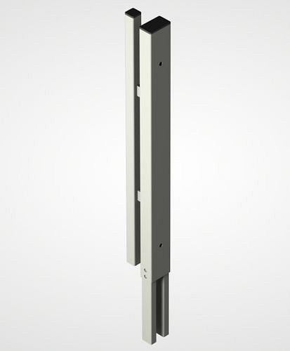 TTS Trennwandsystem 9200, T-Aufsatzpfosten, staubgrau, 285301