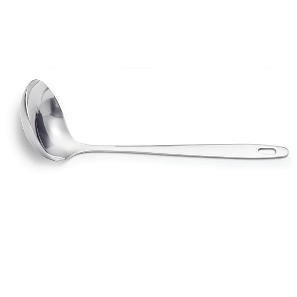 WAS Kitchen Tool 1879 Suppenlöffel, 28,5 cm, Durchmesser 9 cm, Edelstahl, 1879090