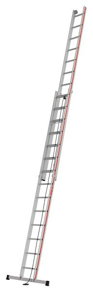 HYMER Seilzugleiter, zweiteilig, 2x14 Sprossen, Länge eingefahren 4,11 m / ausgefahren 7,18 m, 405128