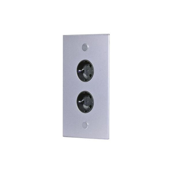 Thebo Eck-Steckdosenelement RIVA 2f Steckdose, Edelstahl, 2m, GU-7Y91-DJ8X