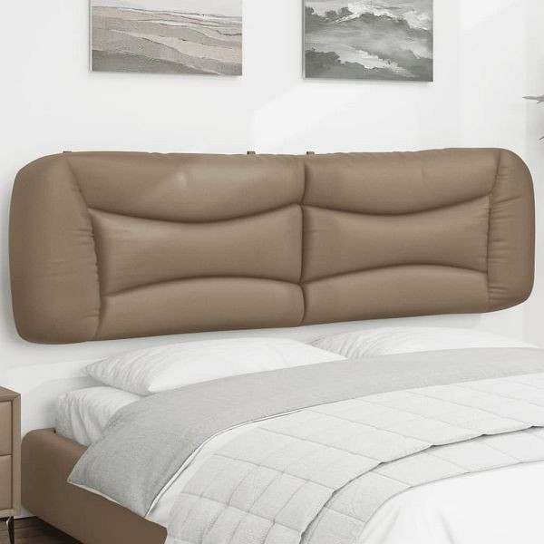 vidaXL Kopfteil-Kissen Cappuccino-Braun 180 cm Kunstleder, 374611