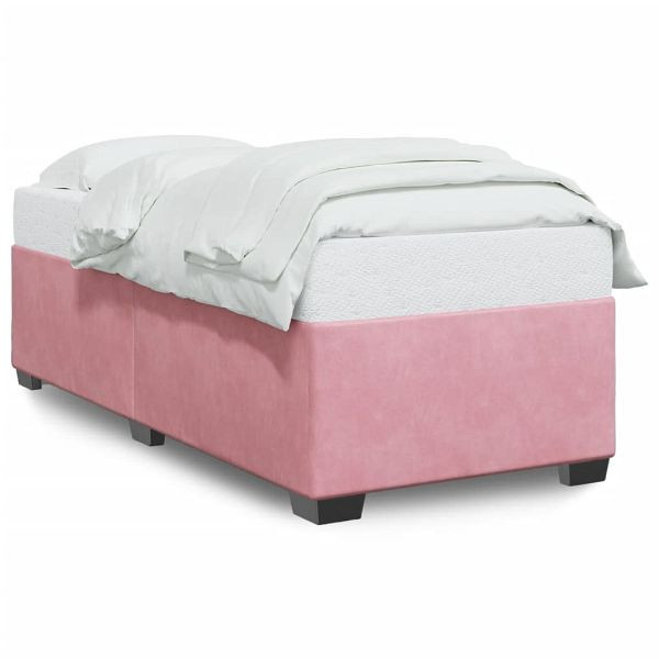 vidaXL Bettgestell Rosa 90x200 cm Samt, 3284612, 8721102694943