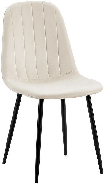 CLP Esszimmerstuhl Baxter Samt, cremeweiß, 323431, 4255716307448