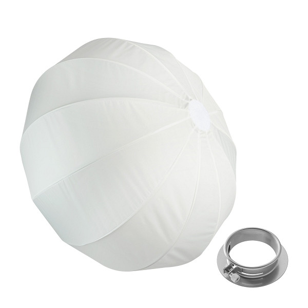 Walimex pro Essential Ballon Softbox 80cm + Softboxadapter für Profoto (Außendurchmesser: 15,2 cm), schnell öffnender 360° Lichtdiffusor, 1023476