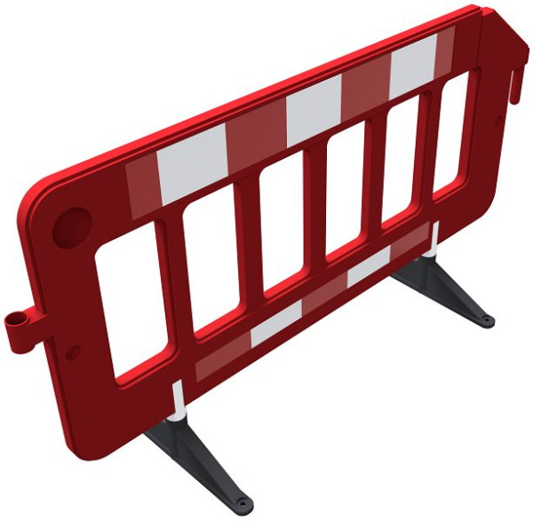 Schake Absperrgitter 2,00 m- roter Zaunkörper - retrorefektierende Folie Typ RA1/A rot / weiß, 33320KDRF-R