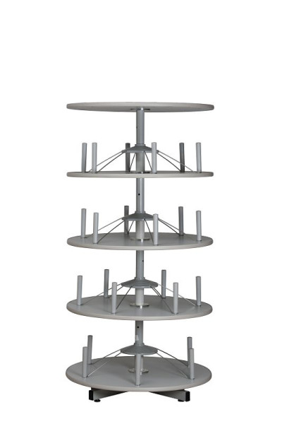 Gürkan Ordnerdrehsäule, 80,5 x 0 x 163 cm, Lichtgrau, TFR.4, 100355