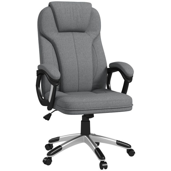 Vinsetto Bürostuhl Schreibtischstuhl Chefsessel, höhenverstellbar, Wippfunktion, 6 x 75 x 120 cm, 921-175V00GY