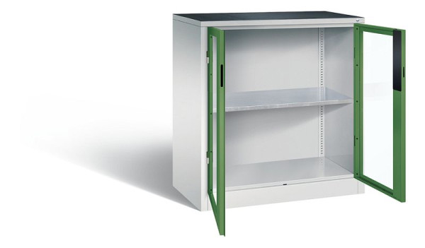 C+P Werkzeugschrank Acurado, H1000xB930xT500mm, Farbe: Lichtgrau / Resedagrün, Muldengriff, 8821-055 S10194