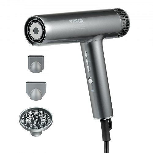 VEVOR Haartrockner, 3,0 Millionen Negative Ionen Föhn, 98,000 U/min Bürstenloser Motor, 3 Temperaturen & 3 Geschwindigkeiten, ZYSLCFJ1600WUG5YOV2
