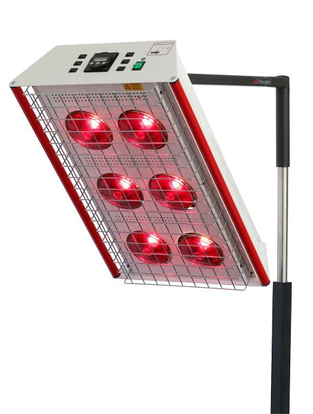 Heuser Infrarotbestrahlungsgerät TGS 6.2 mit Dimmer, 6 Infrarot-Leuchtmittel à 150 W, 0075.011