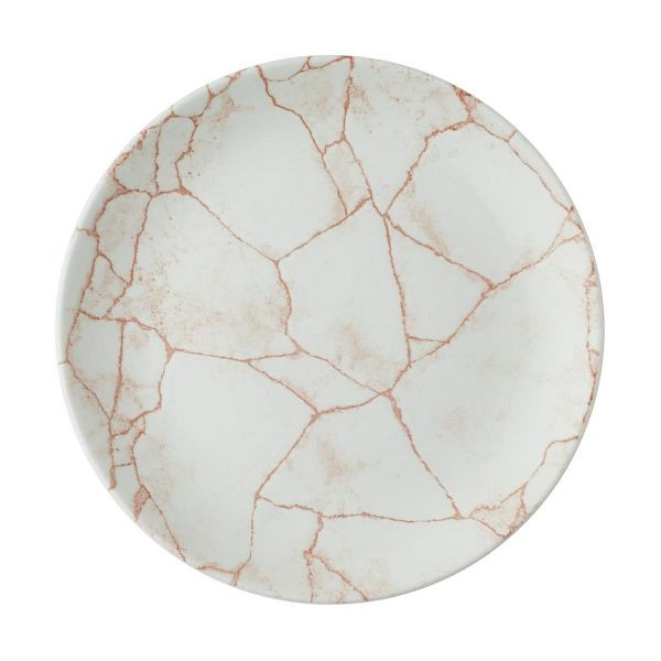 Churchill Studio Prints Kintsugi Evolve Coupe-Teller, Koralle, 220 mm, (12 Stück), CX682