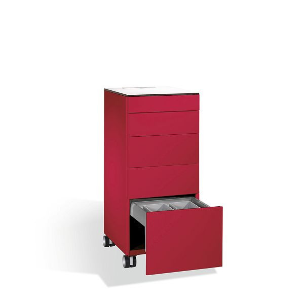 C+P Catering-Caddy Asisto, H1157xB500xT600mm, Farbe: Enzianblau, Griffleiste, 54780-150 S10029