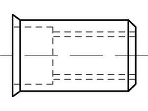 ART 88418 Blindniet-Muttern Alu-Legierung klein Seko M 4 / 0,5 - 3,0 VE=S (500 Stück)