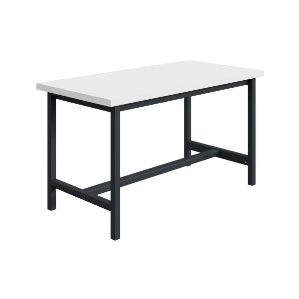 SOFAME PTH Werkbank B 1500 x T 750 x H 840mm, RESITOP Laminat-Arbeitsplatte 40 mm, Anthrazitgrau RAL 7016, W010020069GA