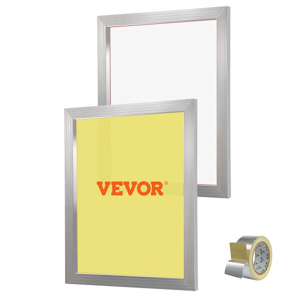 VEVOR Siebdruck-Set 2 Stück Aluminium-Siebdruckrahmen, 50,8 x 61 cm Siebdruckrahmen mit 230 Netzstoff, SYKJD223020247MDVV0