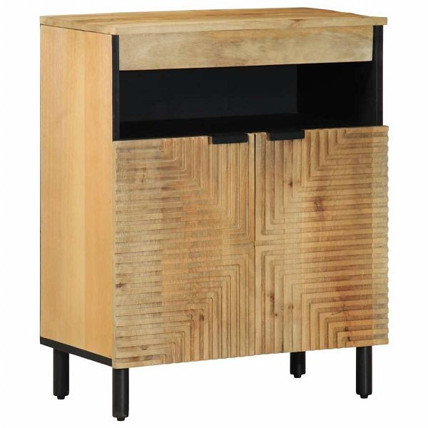 vidaXL Sideboard Braun 60x33x75 cm Massivholz Mango, 4017745