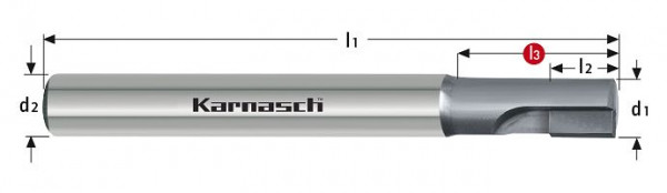 Karnasch MKD-Fräser für Hochglanz Spiegelfinish d= 10,0 mm L2= 12 ohne Zentrum Umfangfräsen/rechtsschneidend, 296839100012