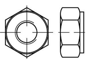 Sechskantmuttern DIN 2510 24CrMo5 NF M 48 alternativ 25CrMo4 VE=S