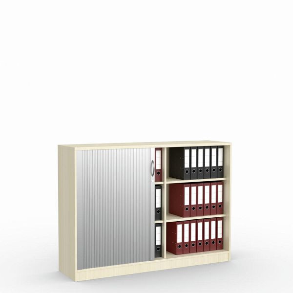 Deskin Rollladenschrank MULTI M, Ahorndekor, B 1600 x H 1145 x T 420 mm, 273422