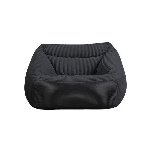 HOME DELUXE Sitzsack Sessel COZY - Cord Optik, Farbe Anthrazit, 55334