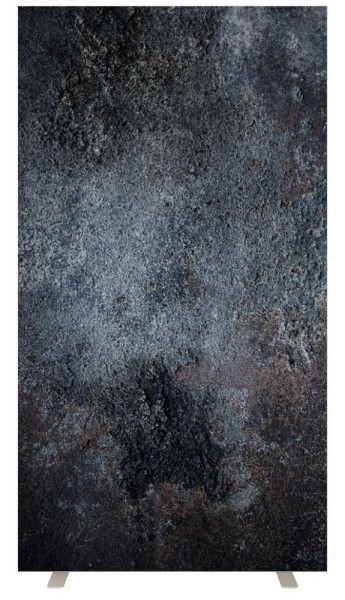 Deskin Stellwände NAPLES, Stoff schwer entflammbar, grau marmoriert, H x B 1740 x 940 mm, 289021