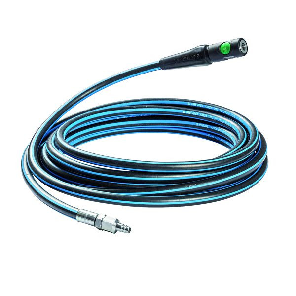 Prevost Verpresste Schlauchverlängerung+GummischlauchAIRCA+Sicherheitsschnellkupplung prevoS1, ØInnen/Außen=8x15mm, Länge=10m, Kupplung=ISI 06, RST AISB810