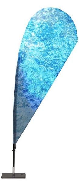 Showdown Displays Beachflag Glasfaser Tropfen-Form L Druck, BFFD-LG