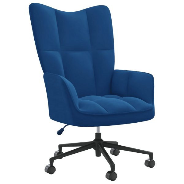 vidaXL Relaxsessel Blau Samt, Füllung: Schaumstoff, 328182