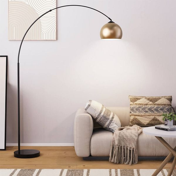 HOME DELUXE Bogenlampe aus Metall TALIA, Gold, 61134