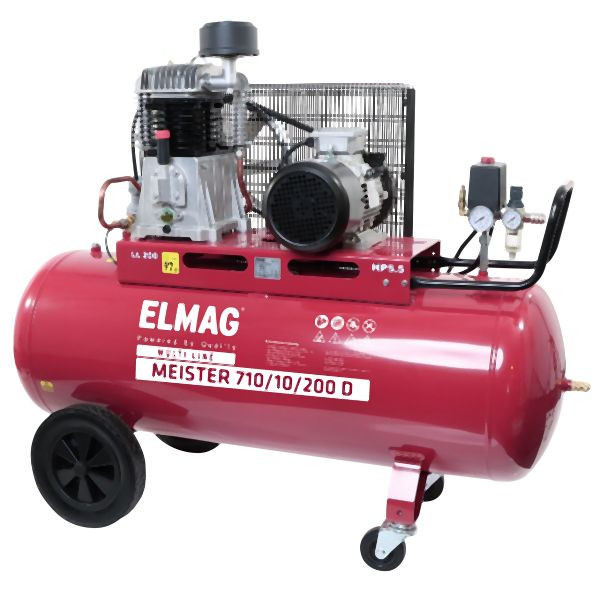 ELMAG Kompressor MEISTER 710/10/200 D, 10234, 9004853102349